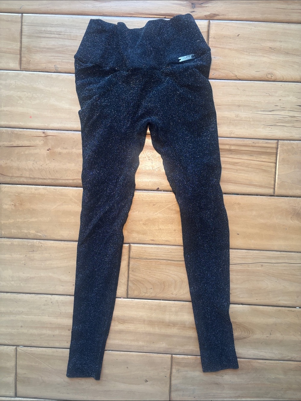 Bombshell Sportswear Black Sparkle High-Waist Leggings